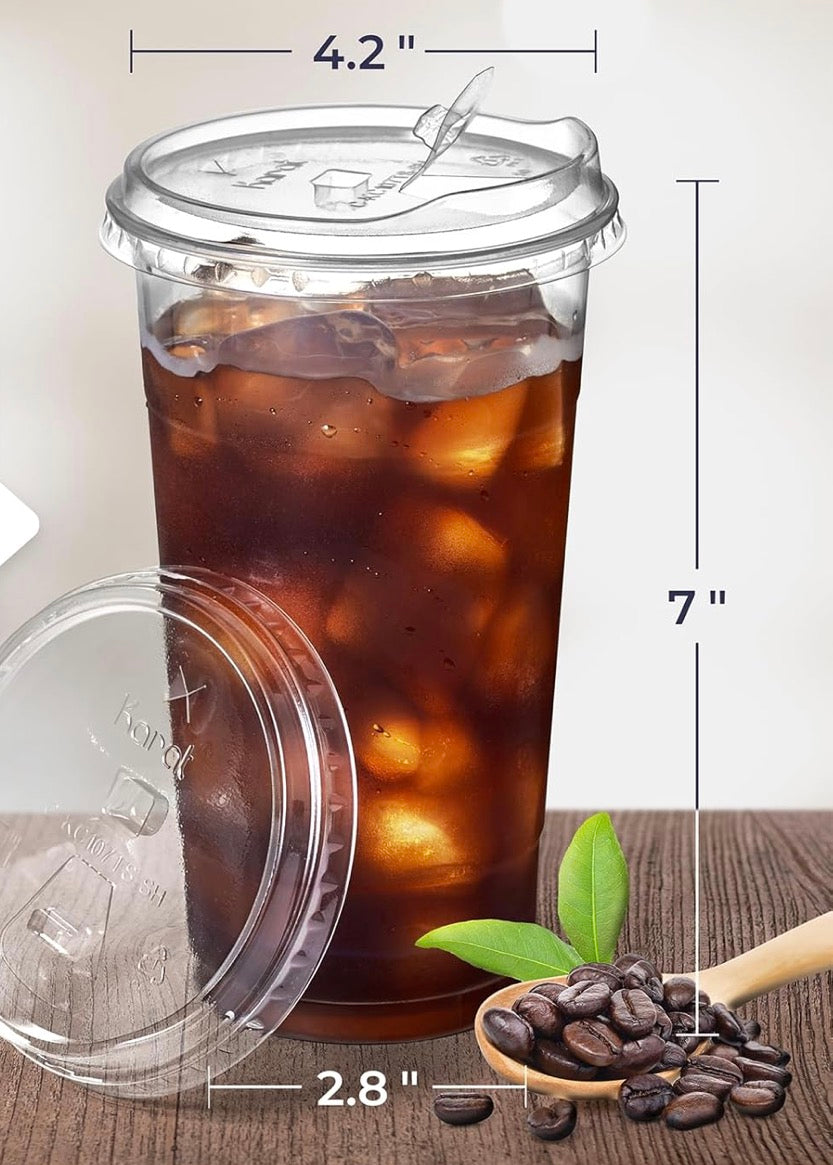 VASO 32oz Con Tapa y 1 Sorbeto